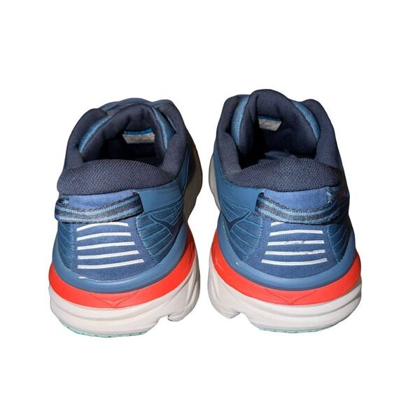 Hoka Mens Blue Bondi 7 wide Running Shoe size 12 2E